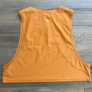 Lululemon Muscle Love Crop Tank Tough AUTO Automn Orange Size 10